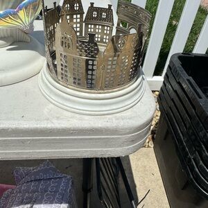 Bath & Body Works Silver Candle Holder Accent